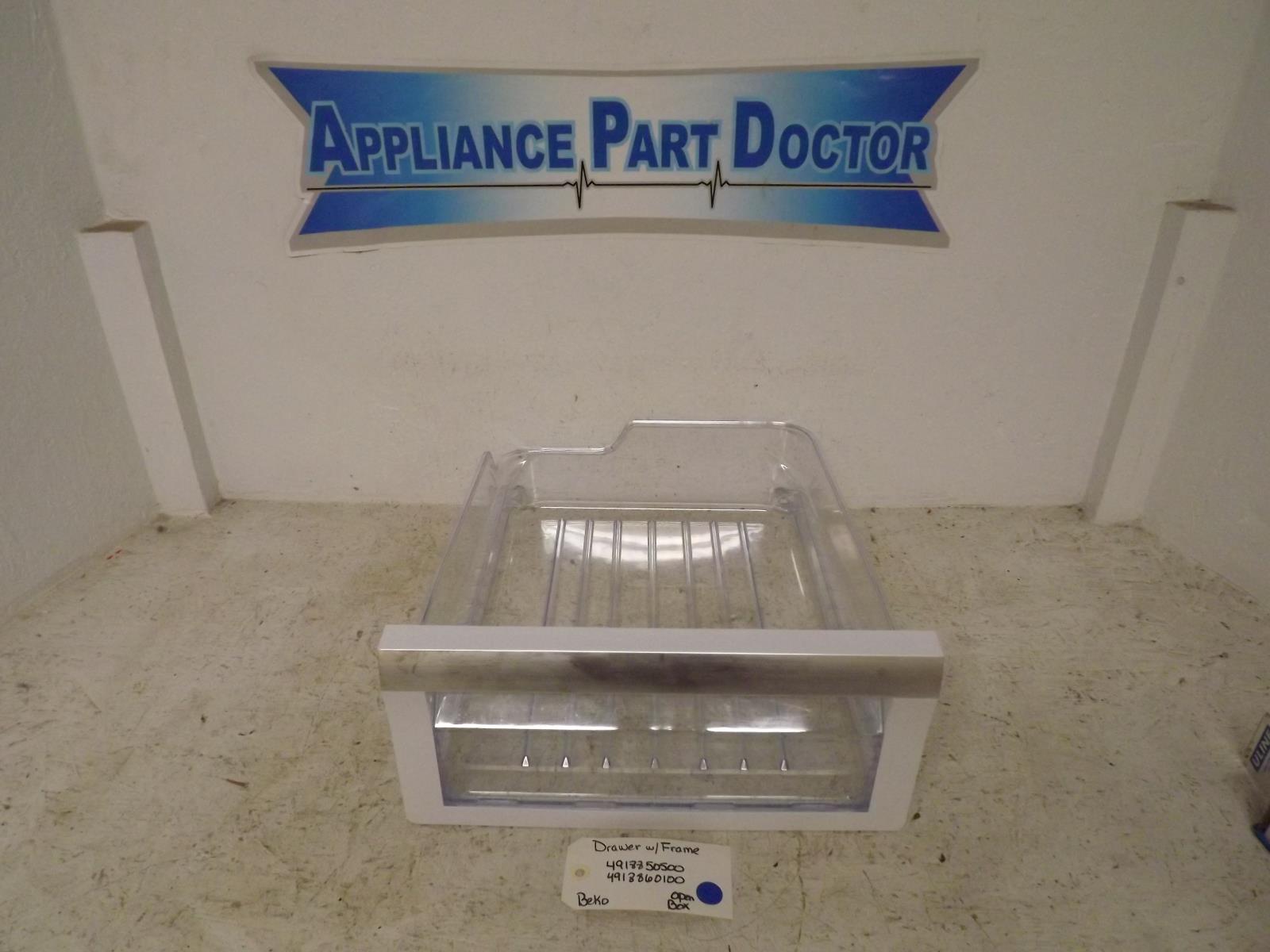 Beko Refrigerator 4918850500 4918860100 Drawer w/Frame Open Box Beko Refrigerator 4918850500 4918860100 Drawer w/Frame Open Box